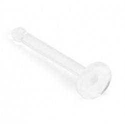 Clear Flat Top BioFlex Nose Stud / Pin Retainer