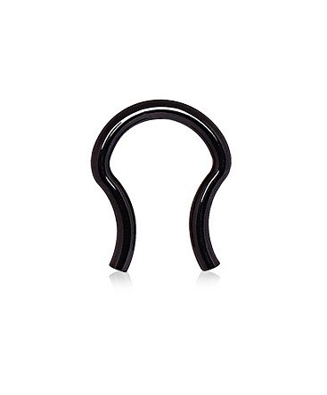 Black PVD Plated Surgical Steel Septum / Nose Stud / Retainer