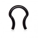 Black PVD Plated Surgical Steel Septum / Nose Stud / Retainer