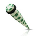 Acrylic Ganja Leaf / Cannabis / Weed Ear Taper / Stretcher