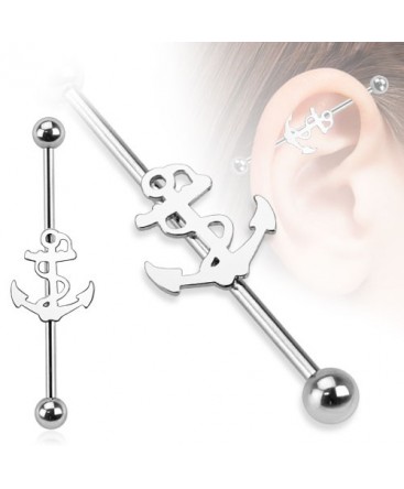 Surgical Steel Sailor Ships / Anchor Industrial / Scaffold Barbell