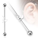 Surgical Steel Sexy Lady Industrial / Scaffold Barbell