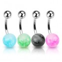 Surgical Steel Dazzle Marble Ball Belly / Navel Bar