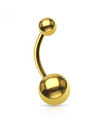 Gold Plated Belly / Navel Bar
