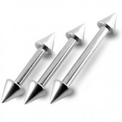 Surgical Steel Barbell with Spikes