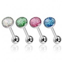 4 Pack Glitter Ball Sparkly Tongue Bars