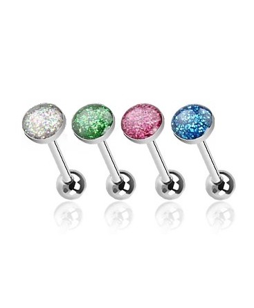 4 Pack Glitter Ball Sparkly Tongue Bars