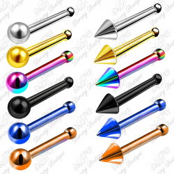Anodised Steel Spike / Ball Nose Pin