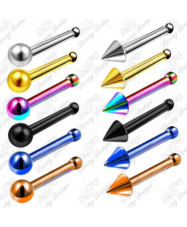 Anodised Steel Spike / Ball Nose Pin